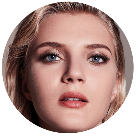 rond sfeerbeeld oogmake-up