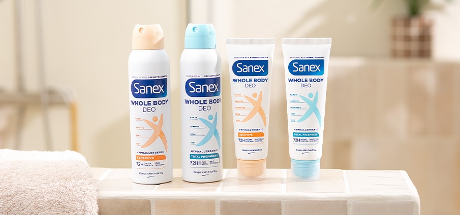 Nieuw! Sanex Whole Body deodorants: ontdek ze nu