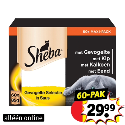 Sheba kattenvoer selectie in saus Gevogelte