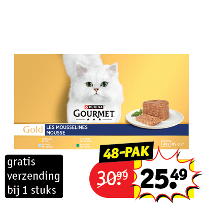 Gourmet kattenvoer mousse Gold
