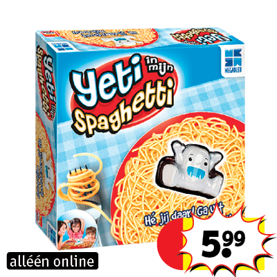 Megableu Yeti in mijn spaghetti