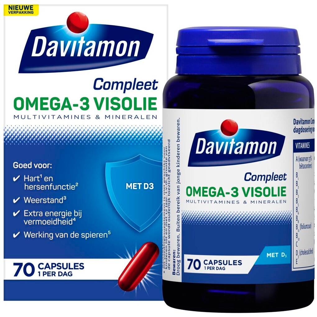 Davitamon Compleet Omega-3 Visolie Capsules