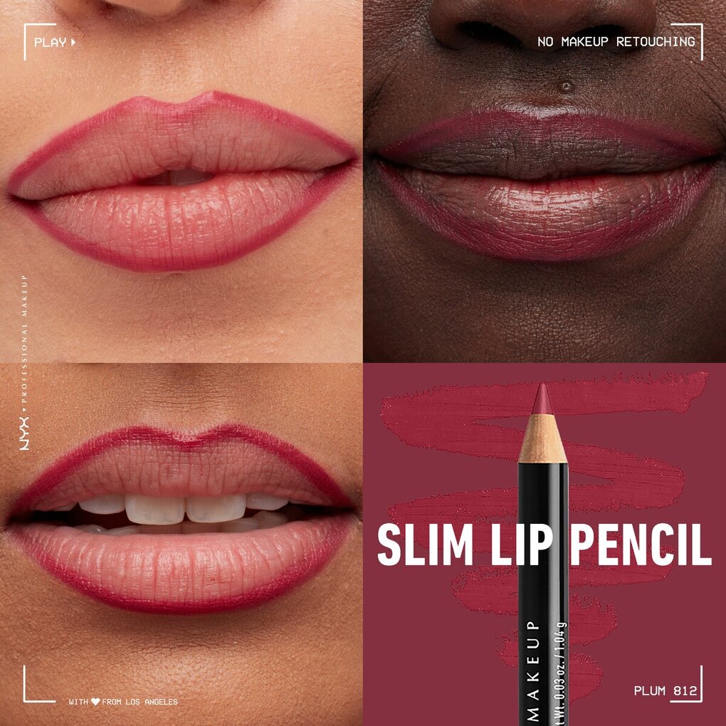 NYX Professional Makeup SPL812 Plum Slim Lip Pencil