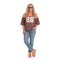 Dames-T-Shirt met Panterprint