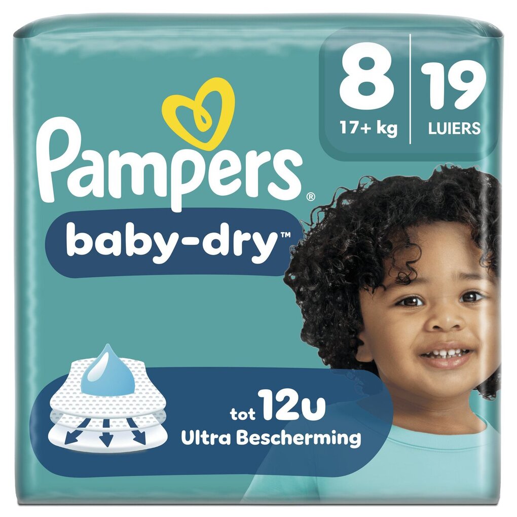 Pampers Baby-Dry Maat 8 Luiers
