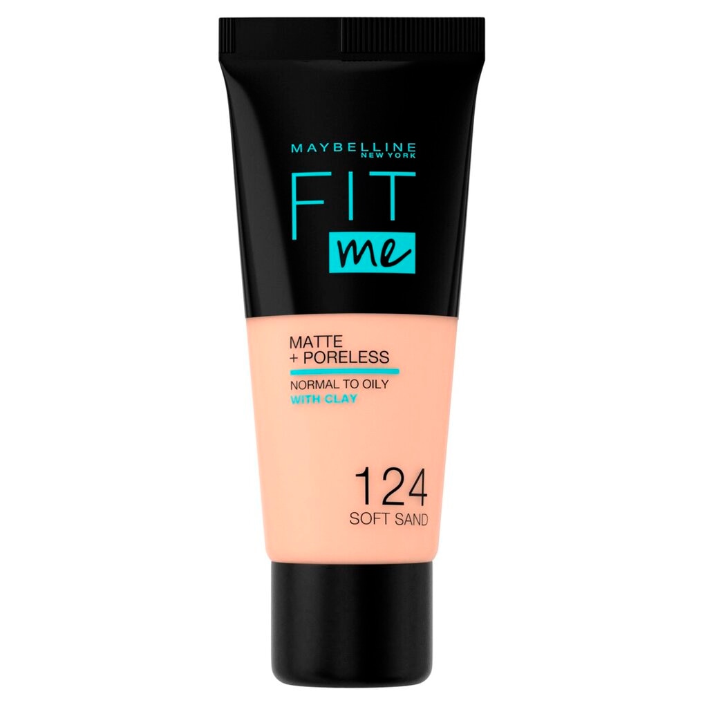 Maybelline New York Fit Me Matte + Poreless 124 Soft Sand Foundation