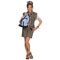 From PB With Love Denim Gilet met Panterprint