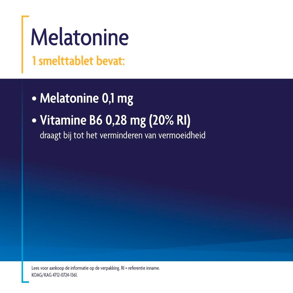 Shiepz Melatonine Original 0,1mg Smelttabletten