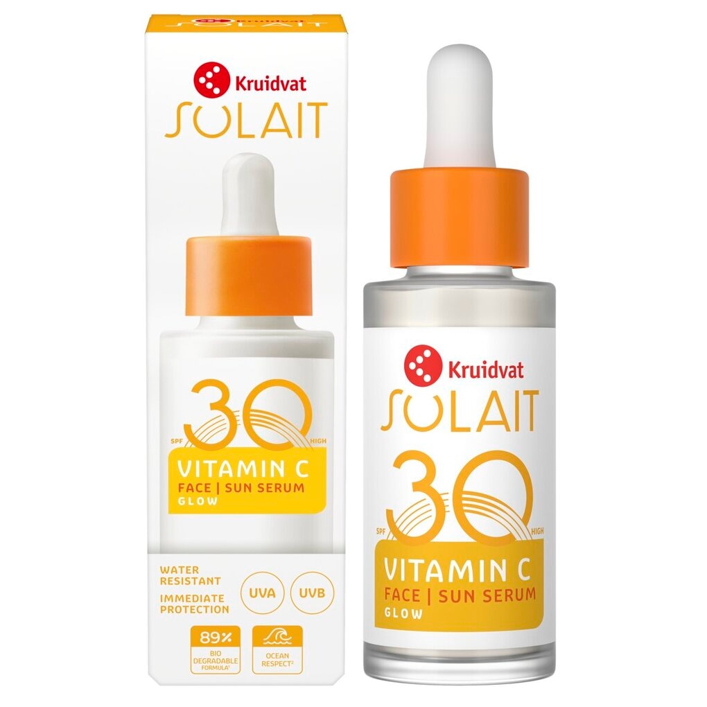 Kruidvat Solait Vitamin C SPF30 Face Sun Serum