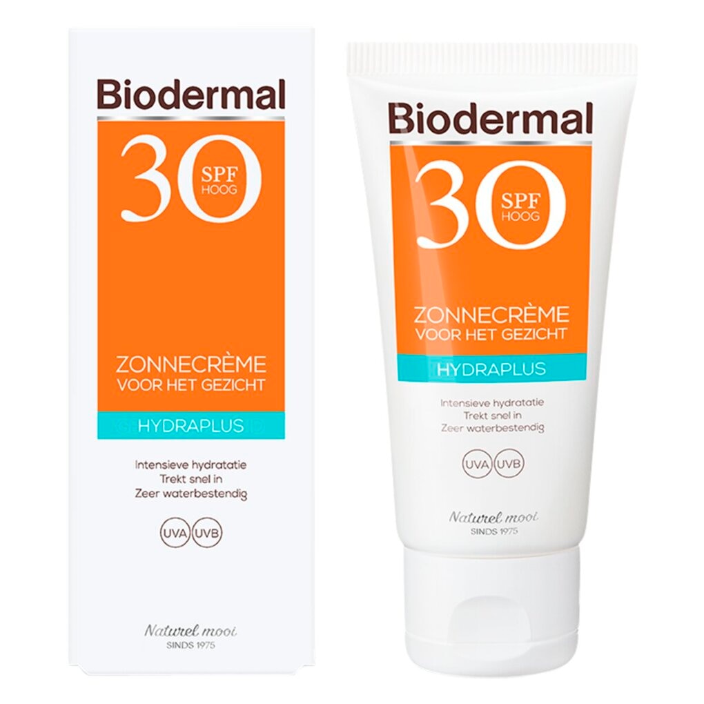 Biodermal Hydraplus SPF30 Zonnecrème voor het Gezicht