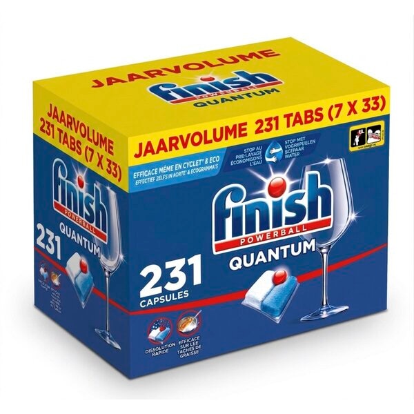 Finish Powerball Quantum All-in-1 Vaatwascapsules