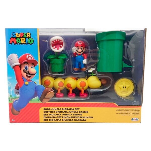 Super Mario Soda Jungle Diorama Set