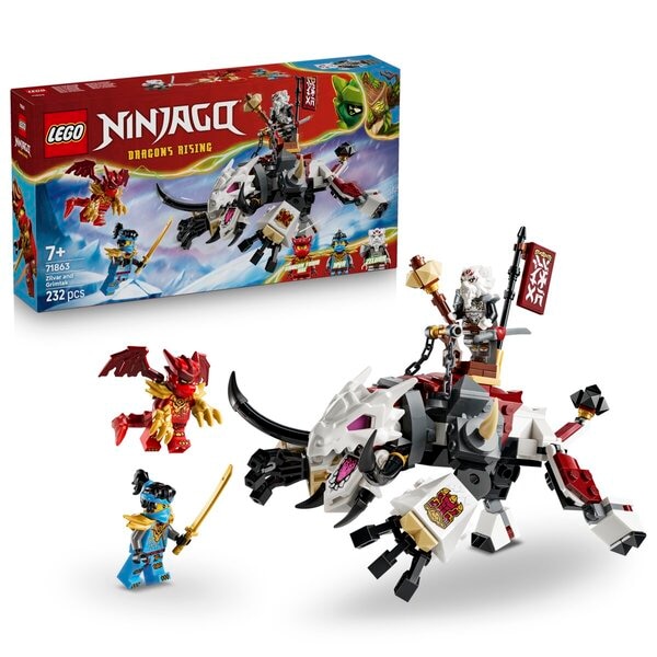 LEGO Ninjago 71863 Zilvar en Grimtak het Drakenbeest