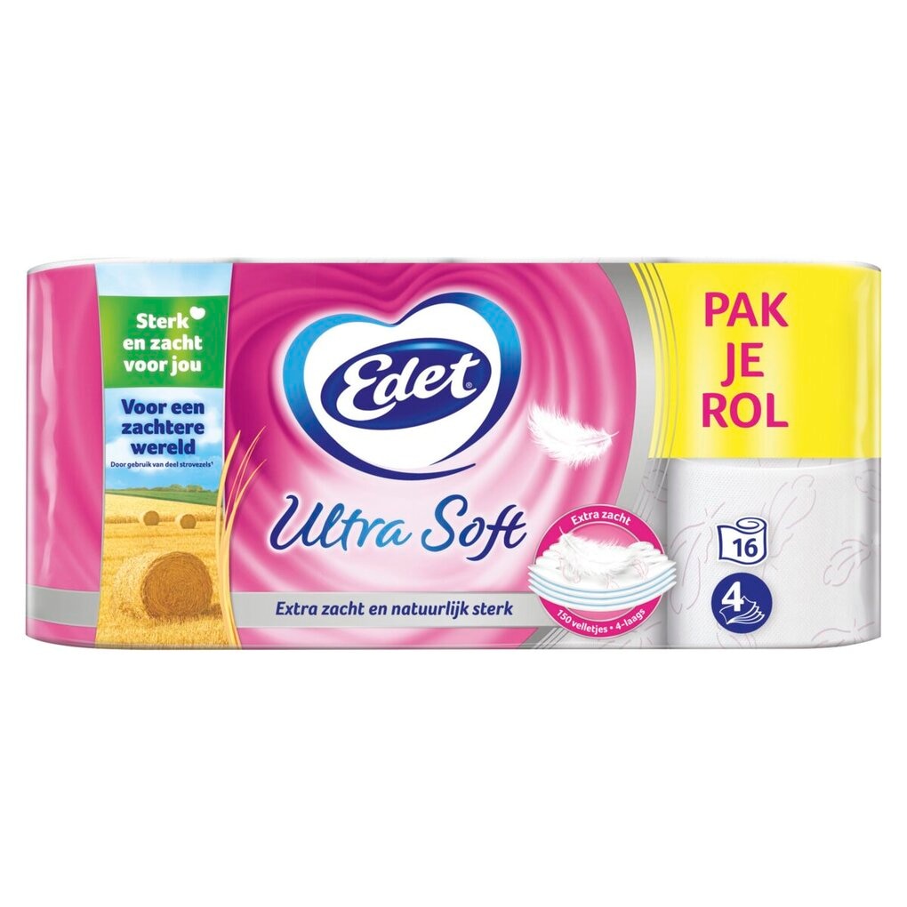 Edet Ultra Vierlaags Soft Toiletpapier met Stro