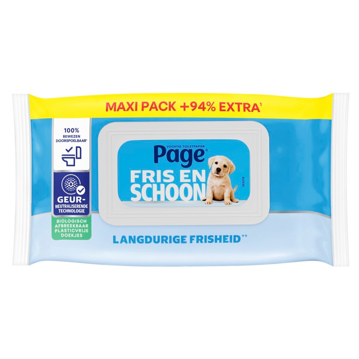 Afbeelding van Page Compleet Schoon Vochtig Toiletpapier Maxi - 74 stuks