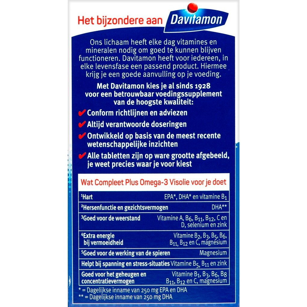 Davitamon Compleet Omega-3 Visolie Capsules