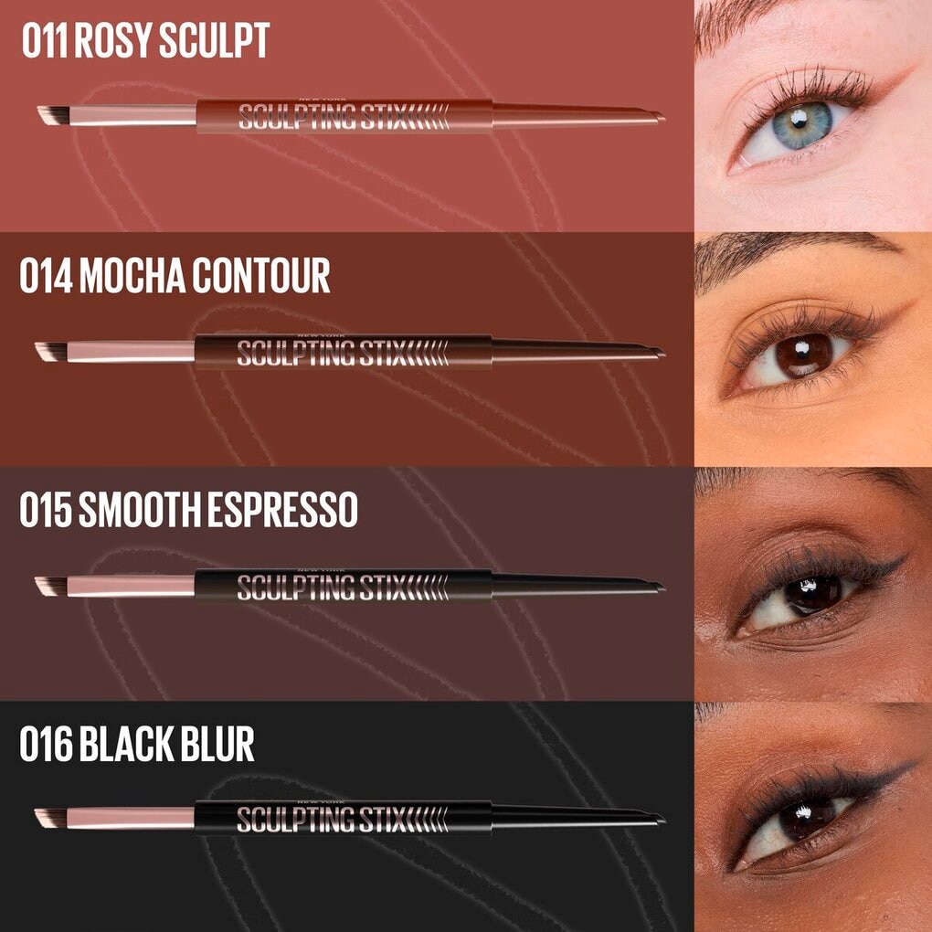 Maybelline New York Sculpting Stix 015 Smooth Espresso 2-in-1 Eyeliner