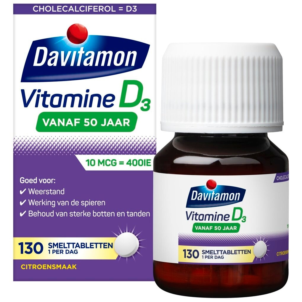 Davitamon Vitamine D 50+ Smelttabletten