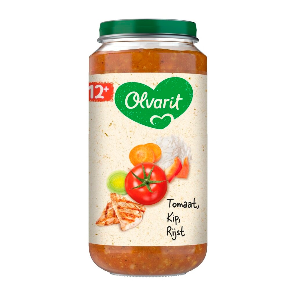 Olvarit 12+M Tomaat Kip Rijst Maaltijdpotje Olvarit 12+M Tomaat Kip Rijst Maaltijdpotje