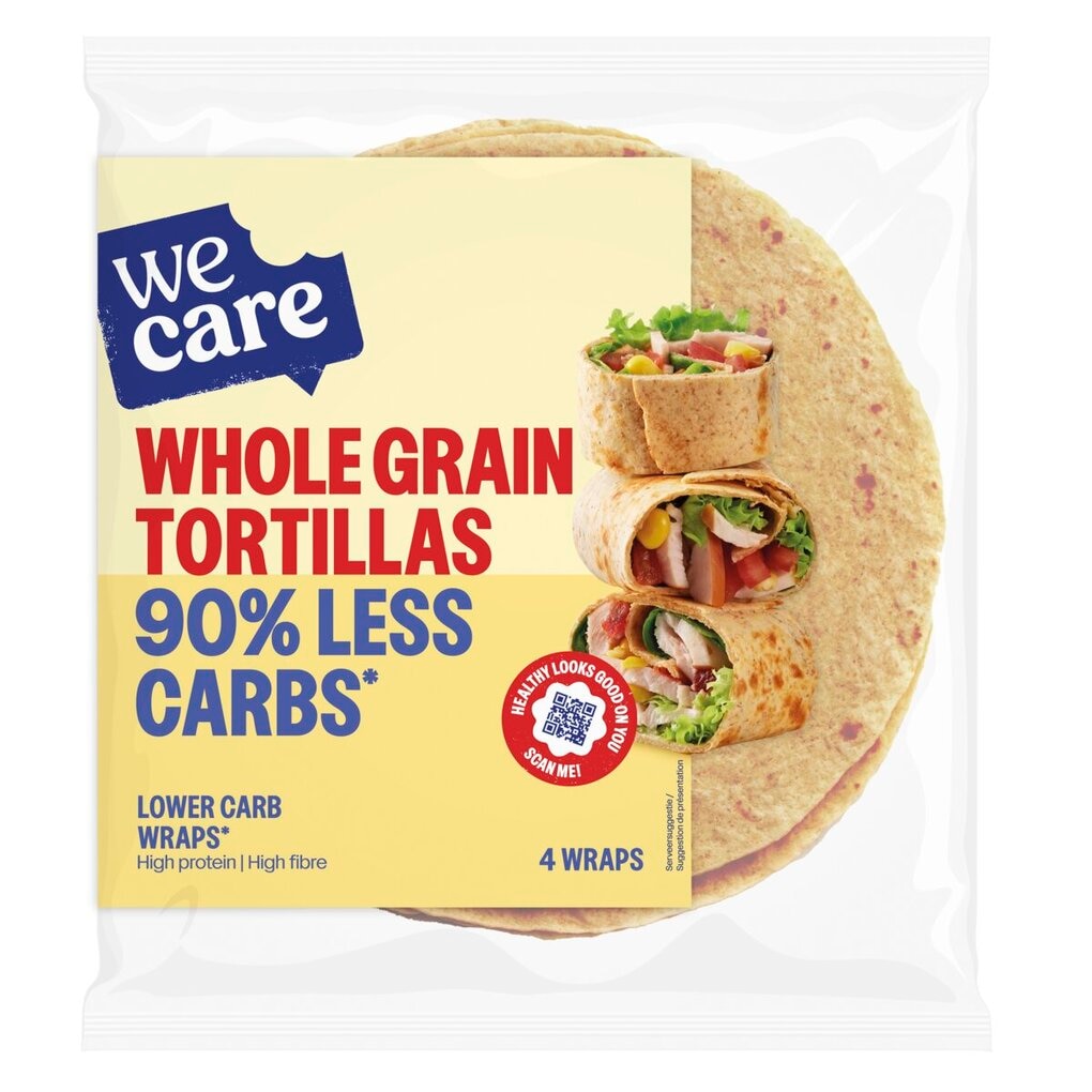 WeCare Whole Grain Tortillas Lower Carb Wraps