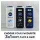 NIVEA Men Active Clean 3-In-1 Douchegel