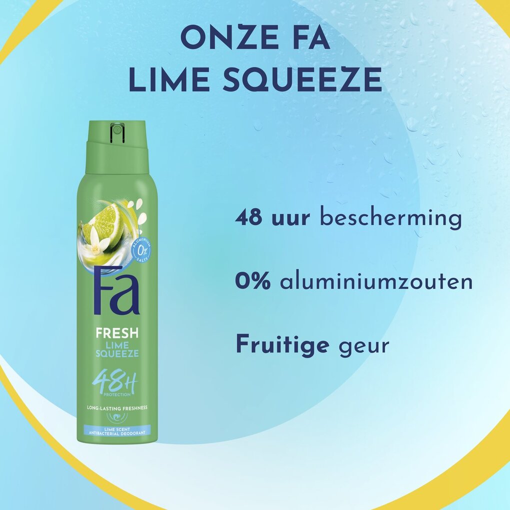 Fa Lime Squeeze Deodorant Spray