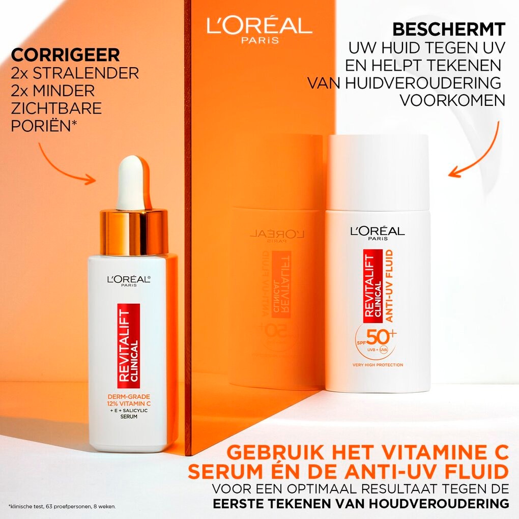 L’Oréal Paris Revitalift Clinical SPF50+ Vitamine C Anti-UV Fluid