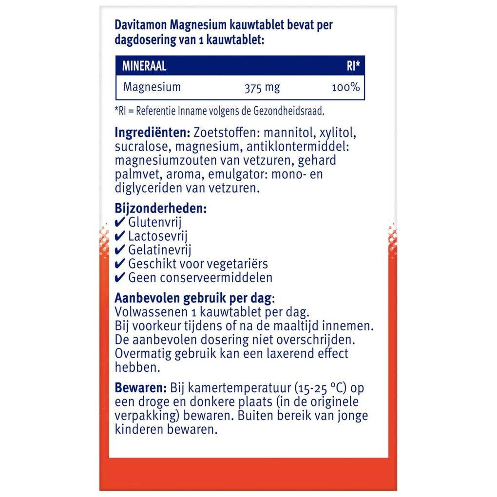 Davitamon Magnesium Kauwtabletten