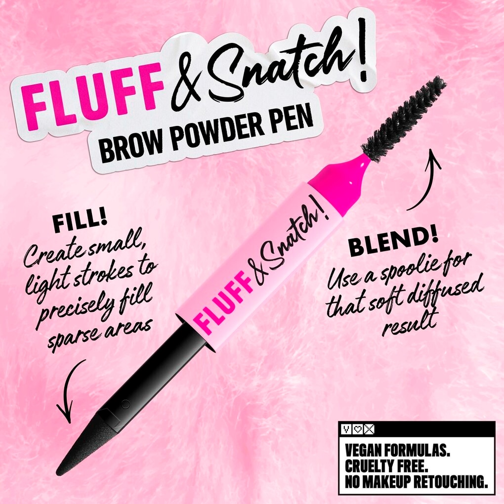 NYX Professional Makeup Fluff & Snatch Black Brow Powder Pen