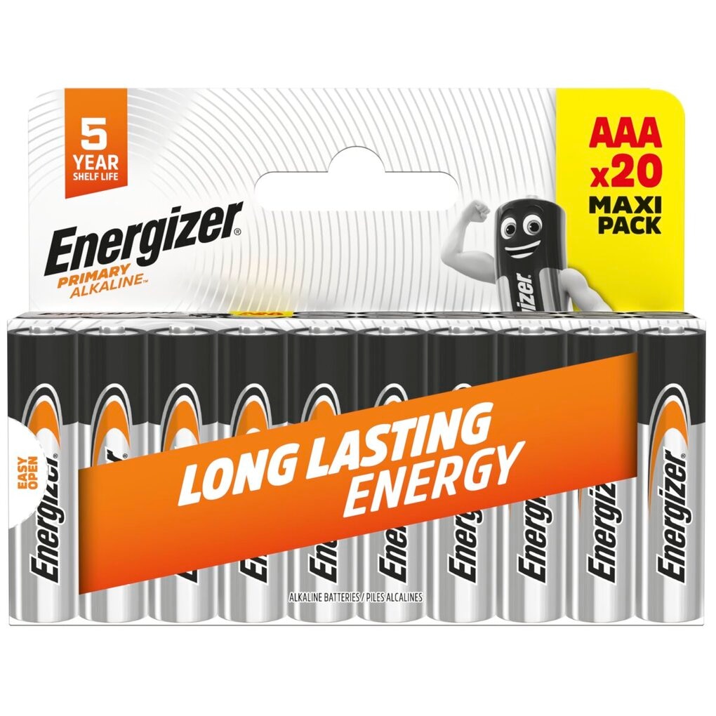 Energizer Primary Alkaline AAA Batterijen Energizer Primary Alkaline AAA Batterijen