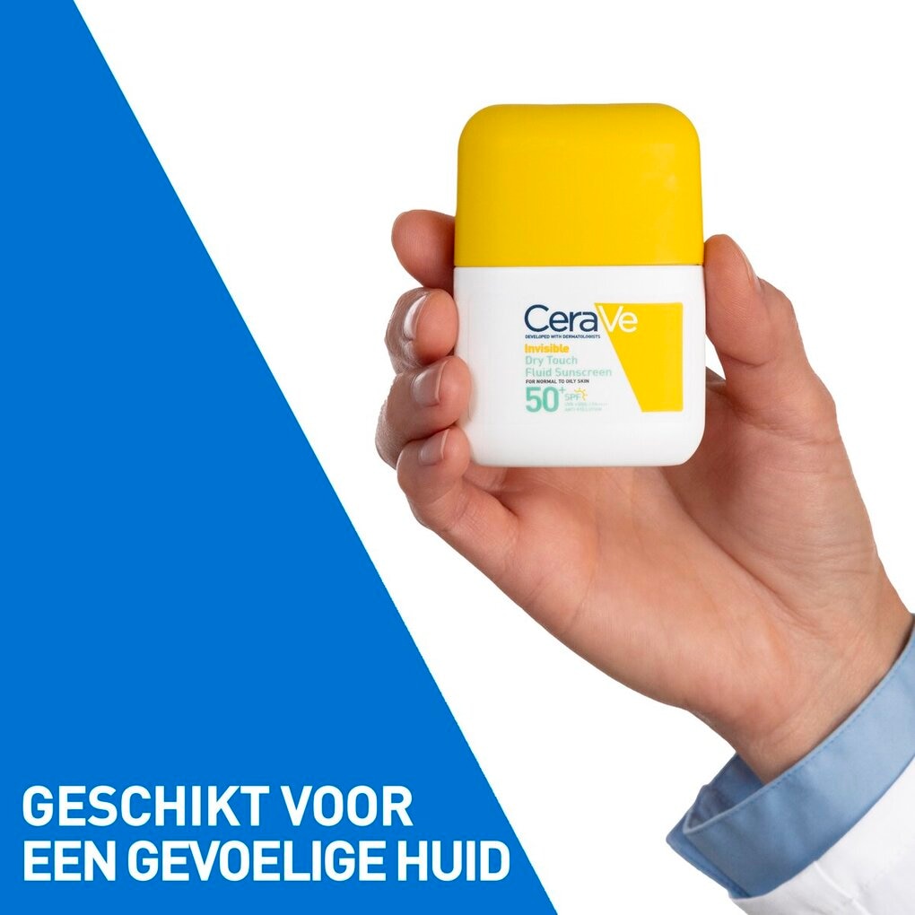 CeraVe SPF50+ Invisible Dry Touch Fluid Sunscreen