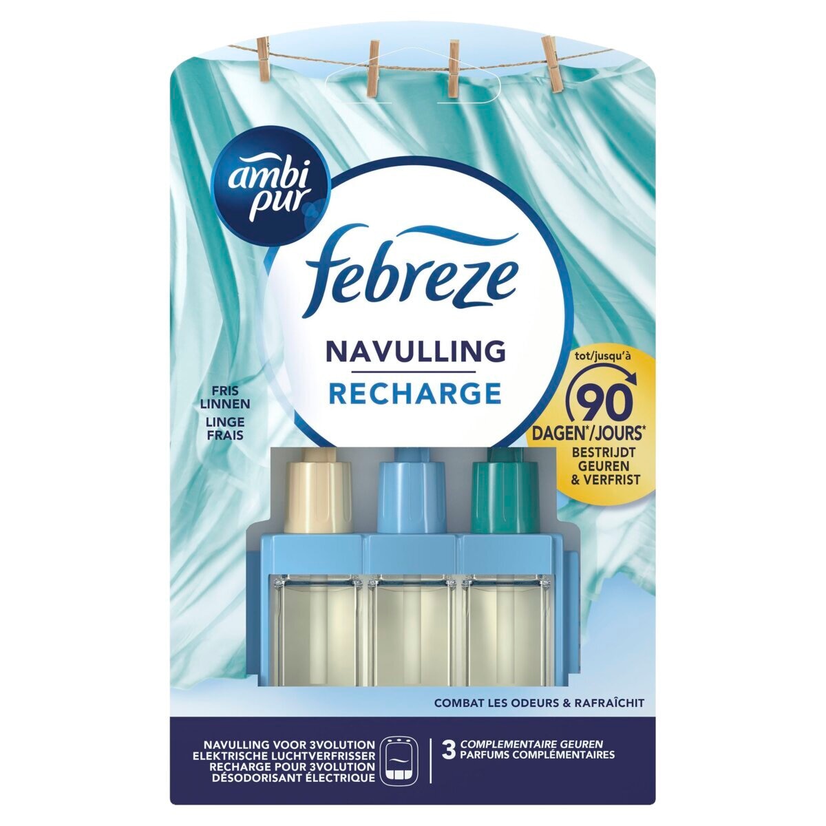 Afbeelding van Ambi Pur Fris Linnen 3Volution Elektrische Luchtverfrisser Navulling - 20ml