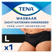 Afbeelding van TENA Wasbaar Ondergoed - Zwart Katoen Large