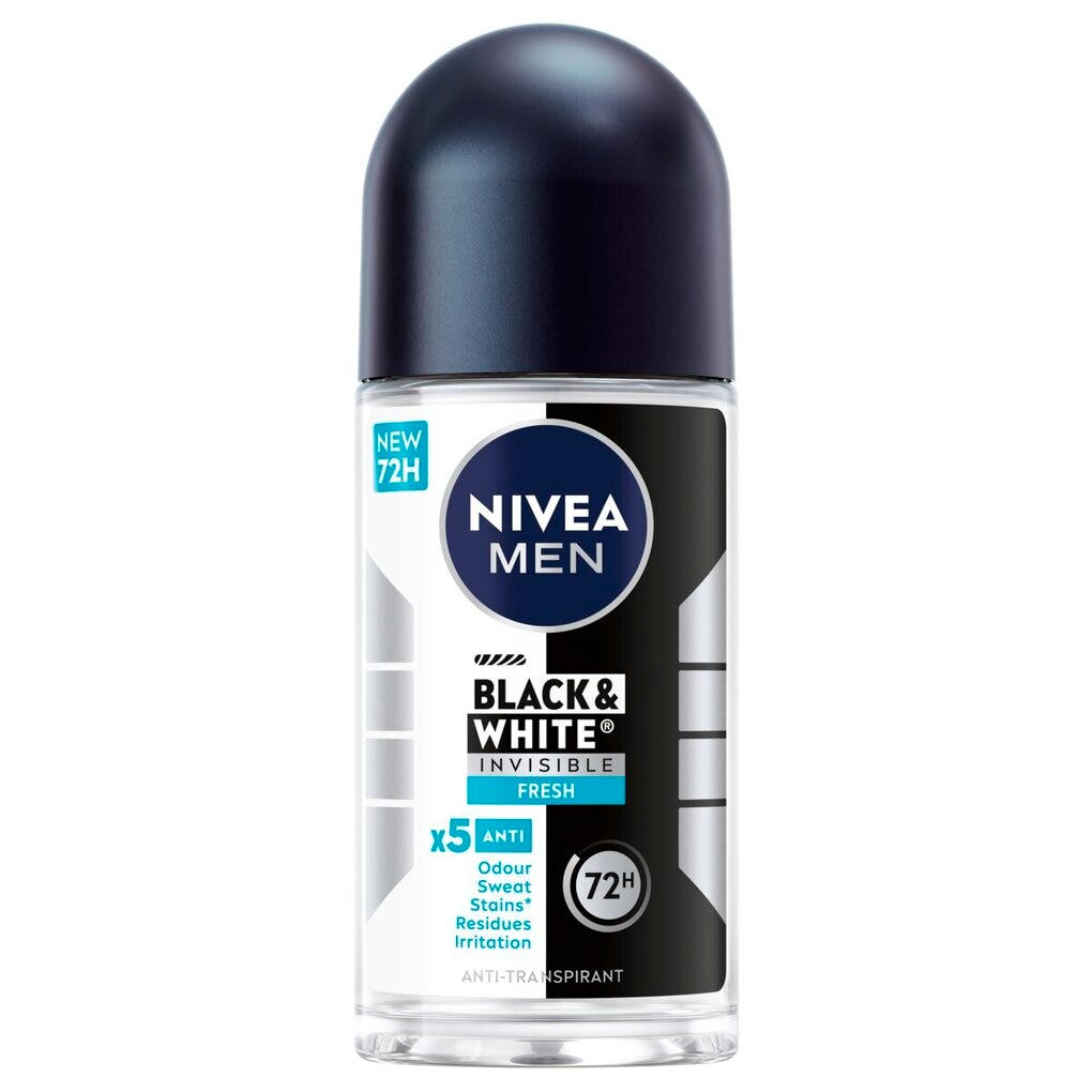 NIVEA Men Black & White Invisible Fresh Antitranspirant Roller