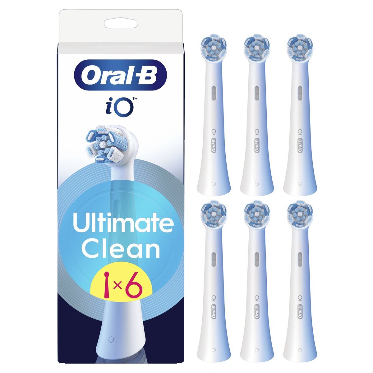 Afbeelding van Oral-B iO Ultimate Clean Opzetborstels - Wit 6 stuks