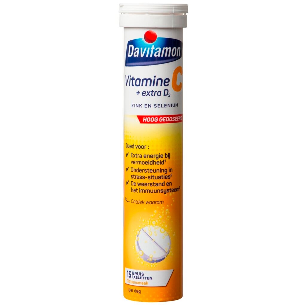 Davitamon Vitamine C + Extra D3 Bruistabletten