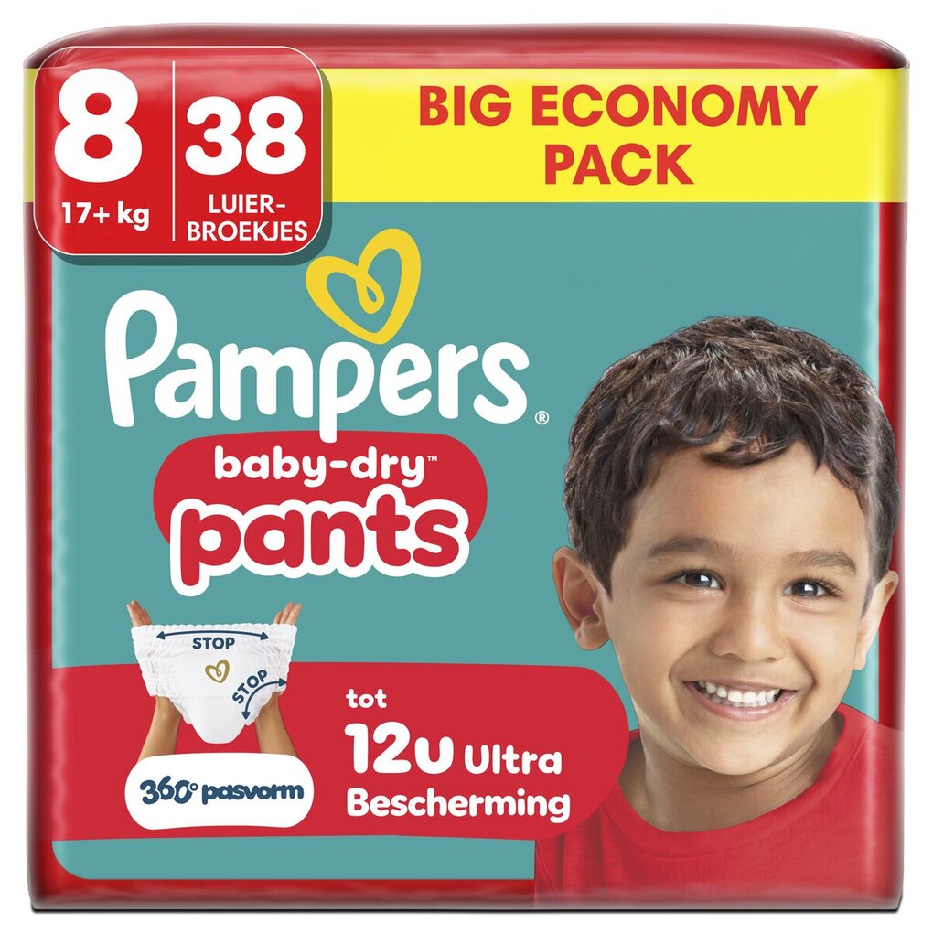 Pampers Baby-Dry Pants Maat 8 Luierbroekjes