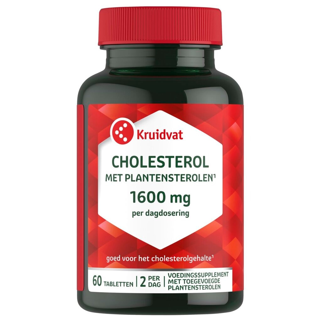 Kruidvat Cholesterol met Plantensterolen 1600mg Tabletten Kruidvat Cholesterol met Plantensterolen 1600mg Tabletten
