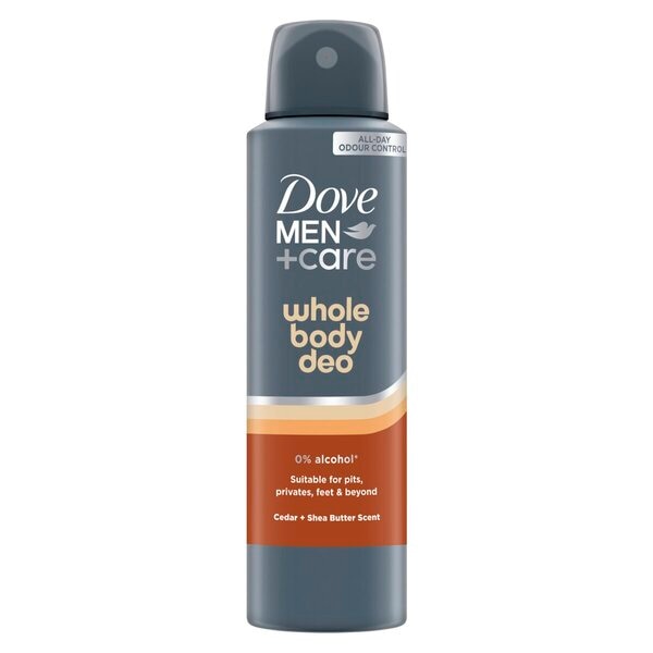 Dove Men+Care Cedar + Shea Butter Whole Body Deodorant Spray