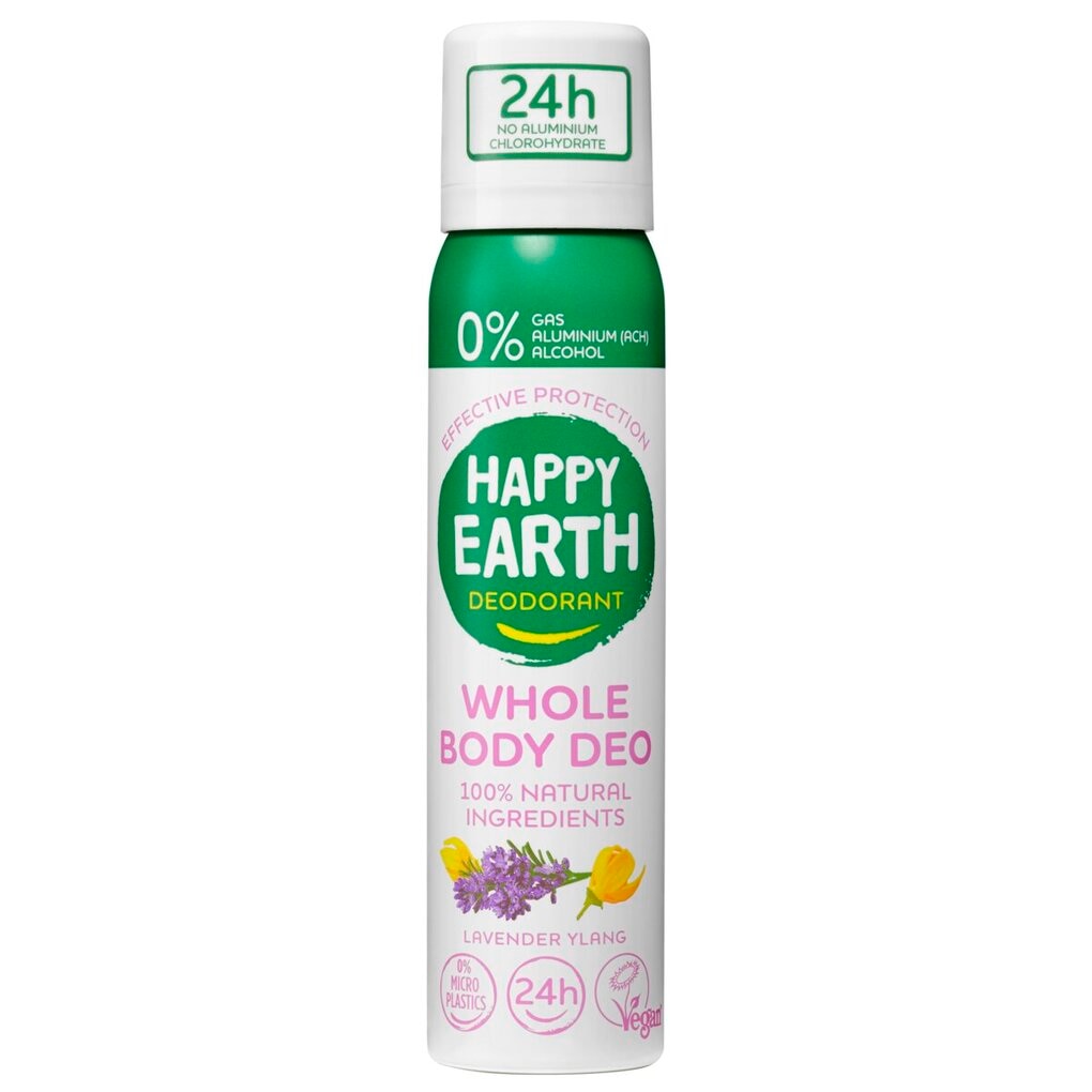 Happy Earth Deodorant Lavender Ylang Whole Body Deo Spray