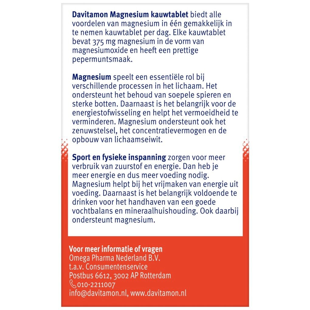 Davitamon Magnesium Kauwtabletten