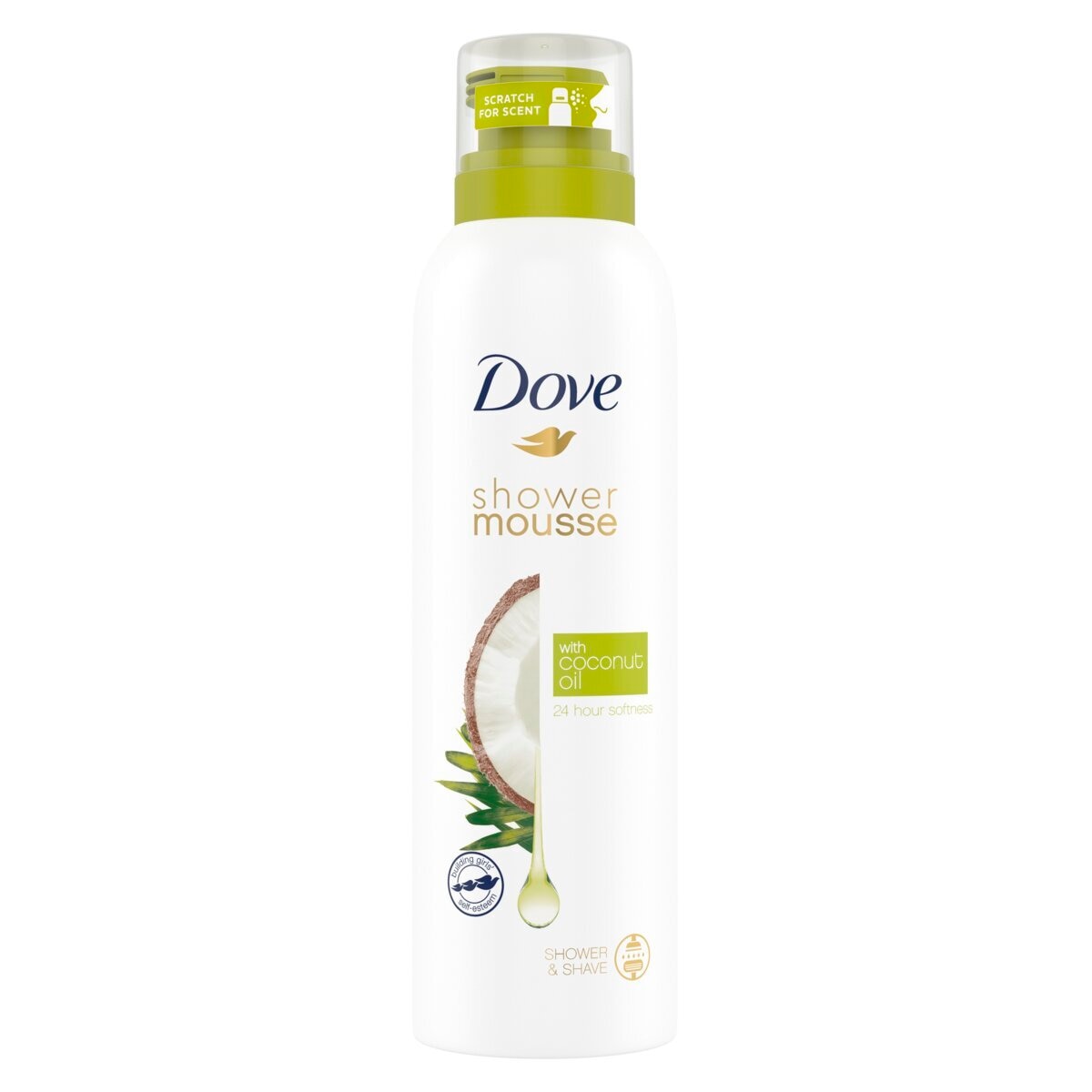 Afbeelding van Dove Coconut Oil Shower Foam - 200 ml