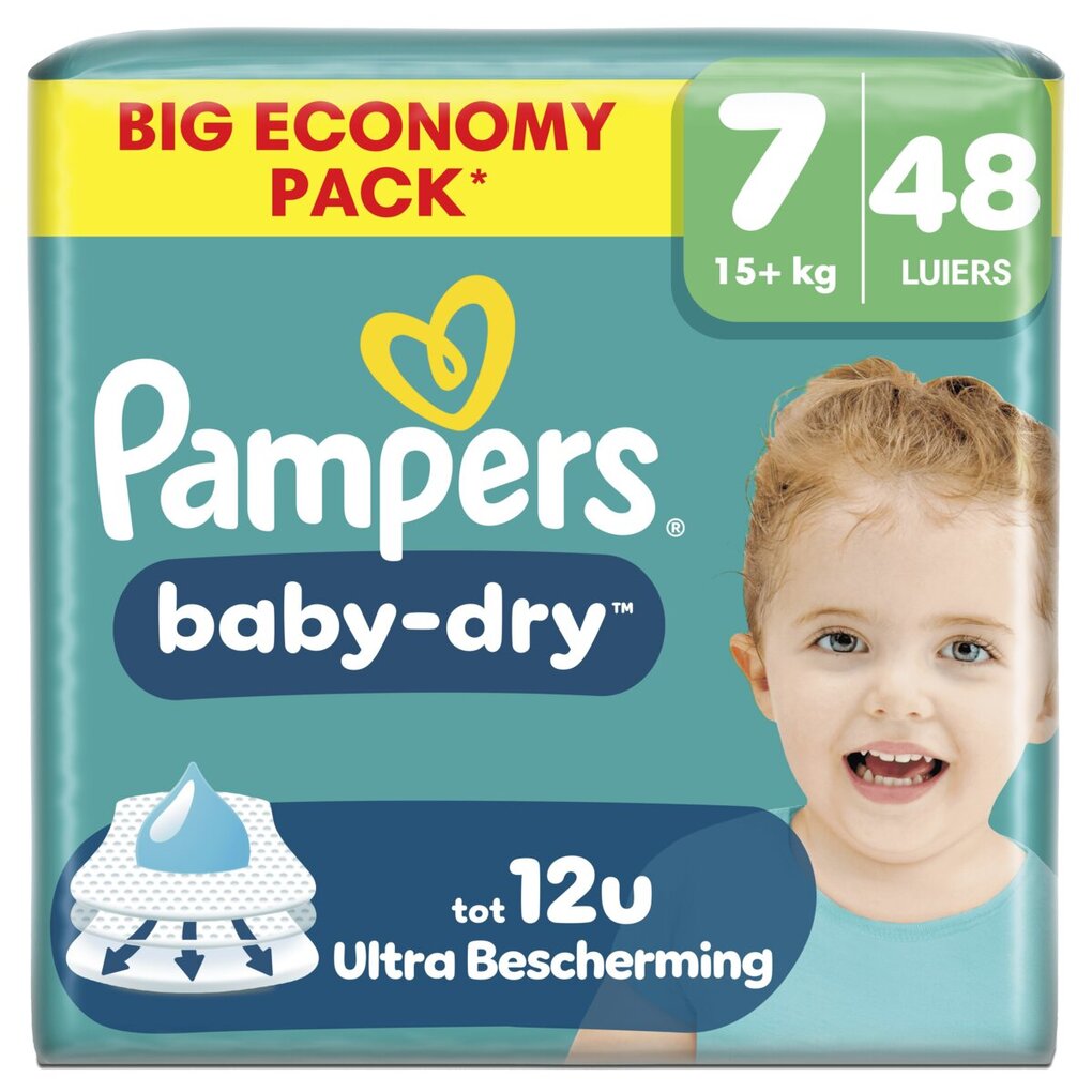 Pampers Baby-Dry Maat 7 Luiers