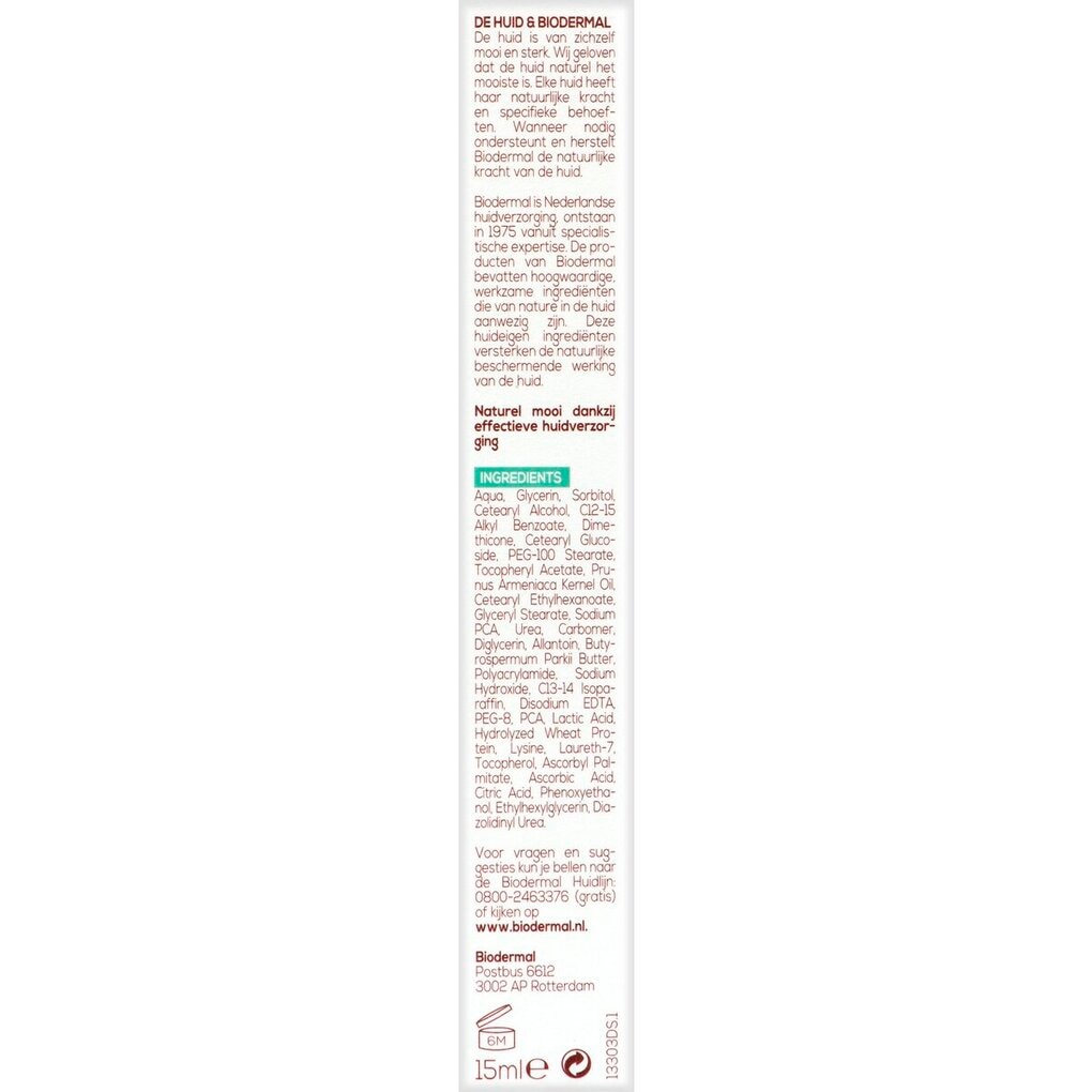 Biodermal Oogcrème voor alle Huidtypen