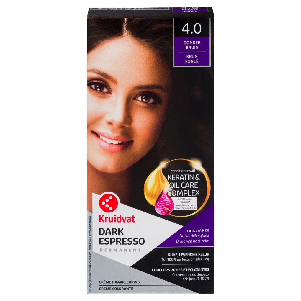 Kruidvat 4.0 Donker Bruin Crème Haarkleuring