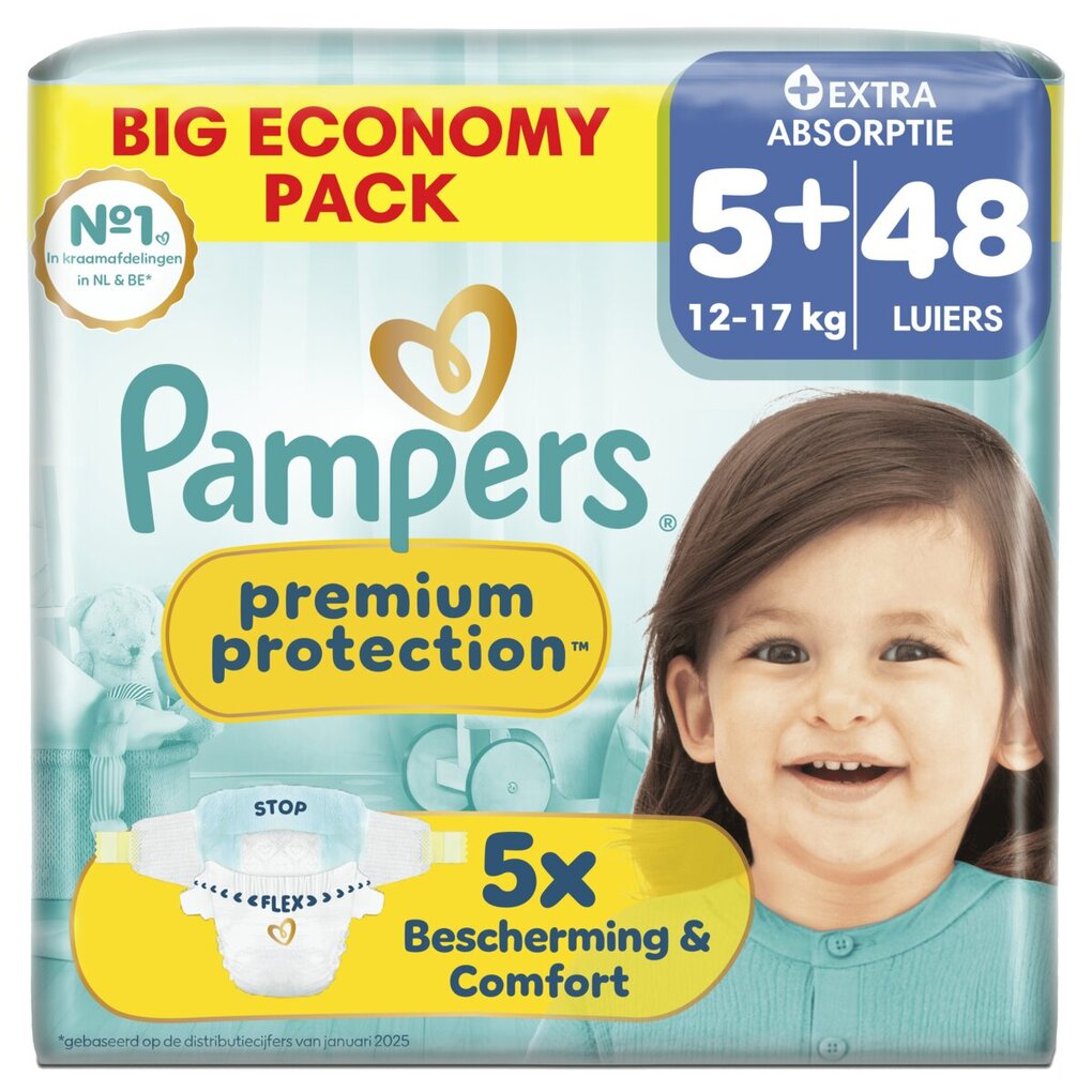 Pampers Premium Protection Maat 5+ Luiers
