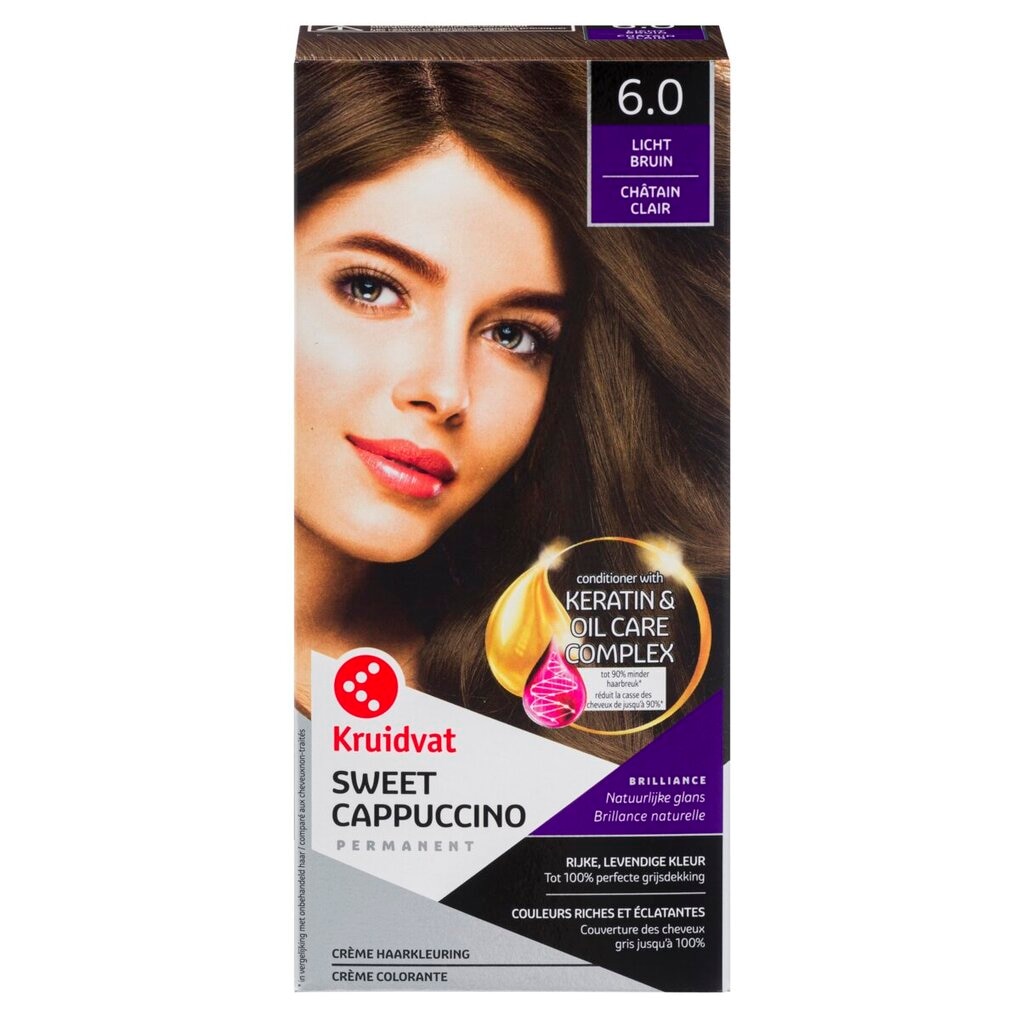 Kruidvat 6.0 Licht Bruin Crème Haarkleuring