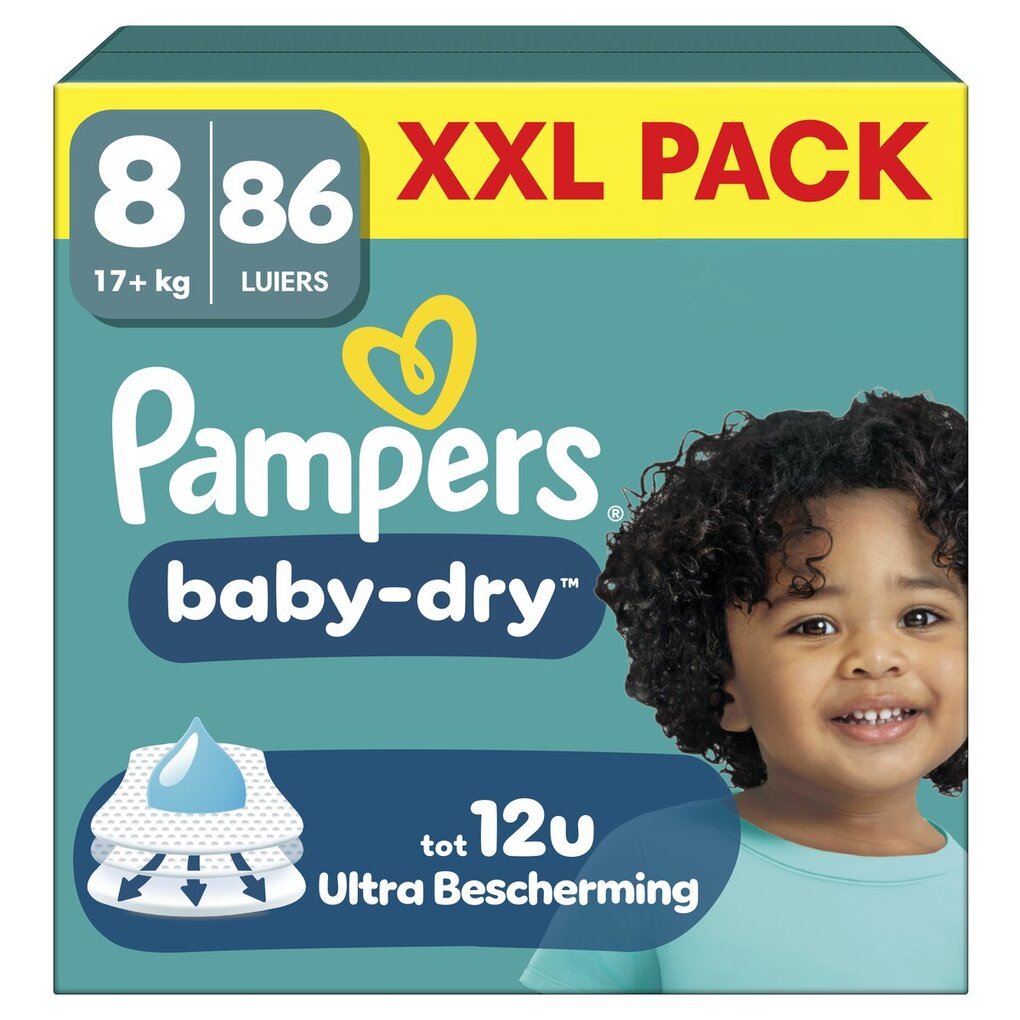Pampers Baby-Dry Maat 8 Luiers