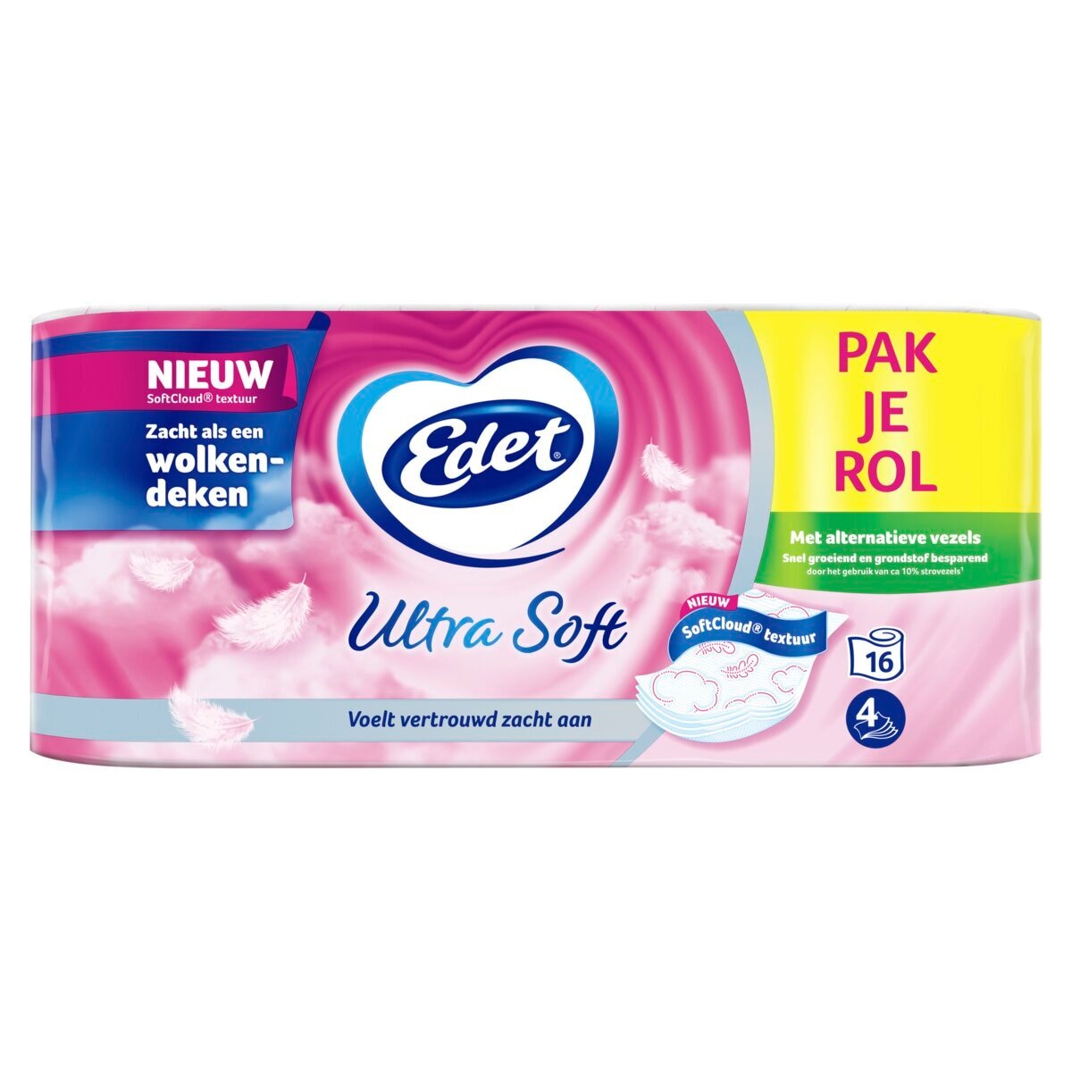 Afbeelding van Edet Ultra Soft Toiletpapier - 16 rollen