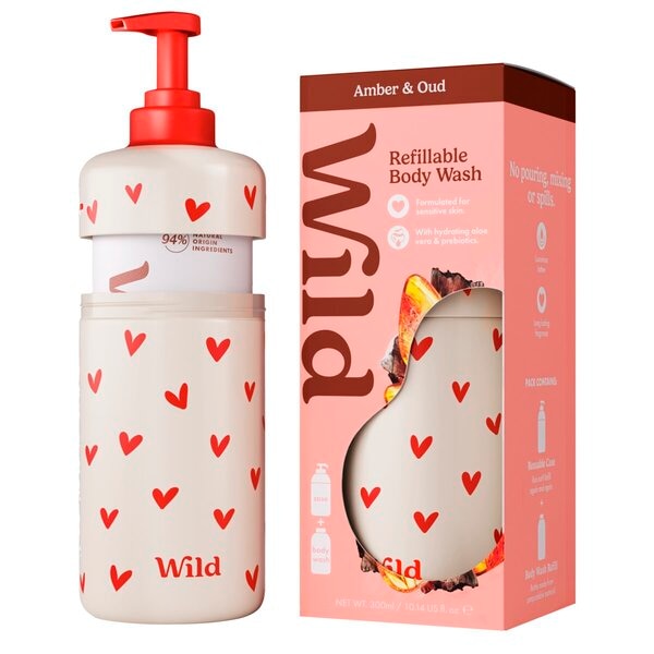 Wild Amber & Oud Navulbare Bodywash Starterkit